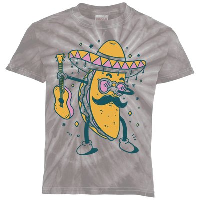 Dabbing Fiesta Taco Kids Tie-Dye T-Shirt