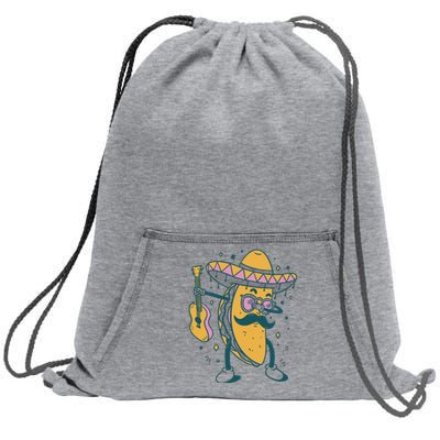 Dabbing Fiesta Taco Sweatshirt Cinch Pack Bag