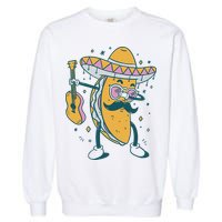 Dabbing Fiesta Taco Garment-Dyed Sweatshirt