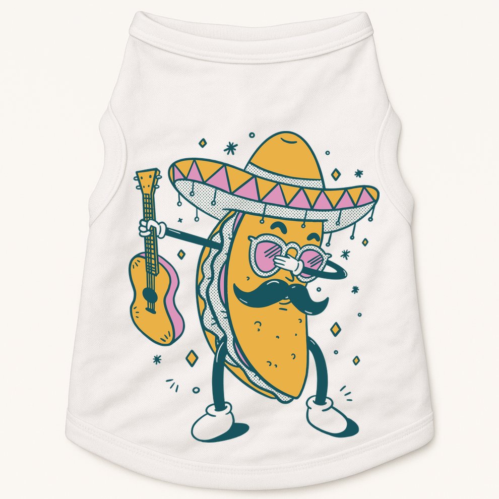 Dabbing Fiesta Taco Doggie Tank
