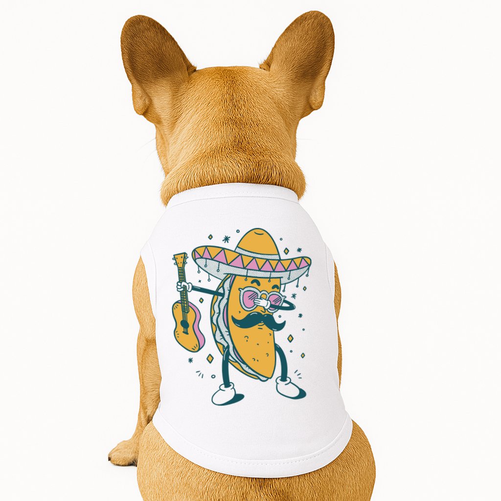 Dabbing Fiesta Taco Doggie Tank