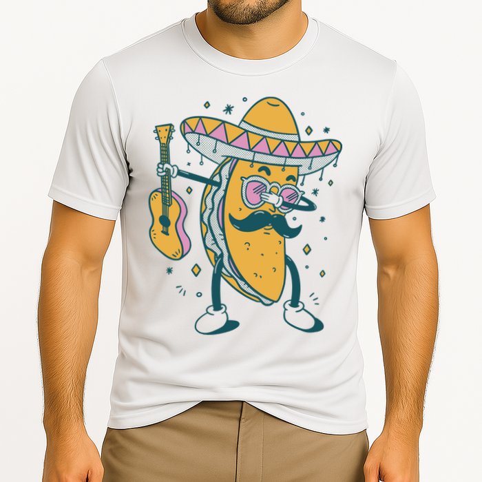 Dabbing Fiesta Taco Performance Shirt