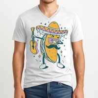 Dabbing Fiesta Taco V-Neck T-Shirt