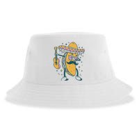 Dabbing Fiesta Taco Sustainable Bucket Hat