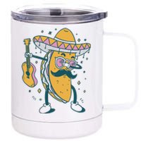 Dabbing Fiesta Taco 12 oz Stainless Steel Tumbler Cup