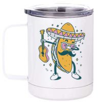 Dabbing Fiesta Taco 12 oz Stainless Steel Tumbler Cup