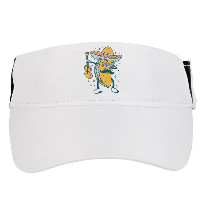 Dabbing Fiesta Taco Adult Drive Performance Visor