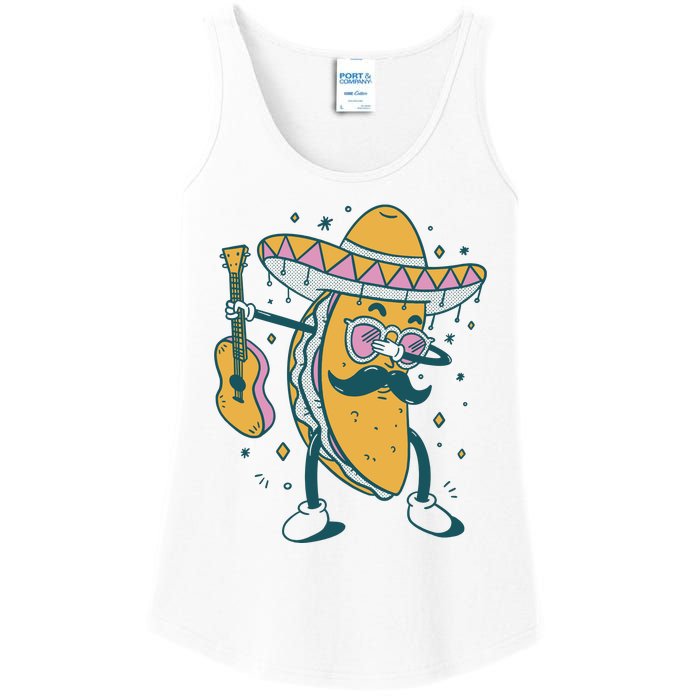 Dabbing Fiesta Taco Ladies Essential Tank