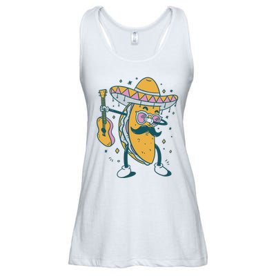 Dabbing Fiesta Taco Ladies Essential Flowy Tank