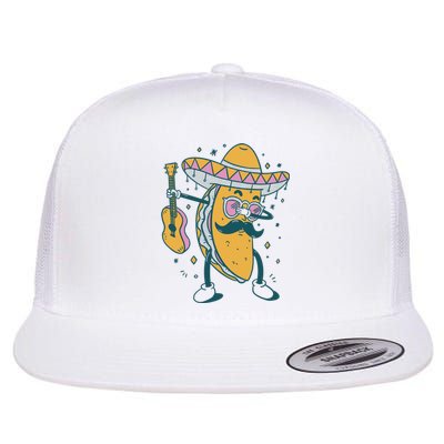 Dabbing Fiesta Taco Flat Bill Trucker Hat