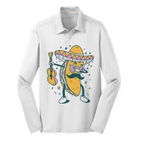 Dabbing Fiesta Taco Silk Touch Performance Long Sleeve Polo