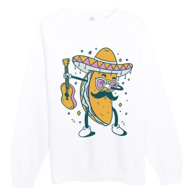 Dabbing Fiesta Taco Premium Crewneck Sweatshirt