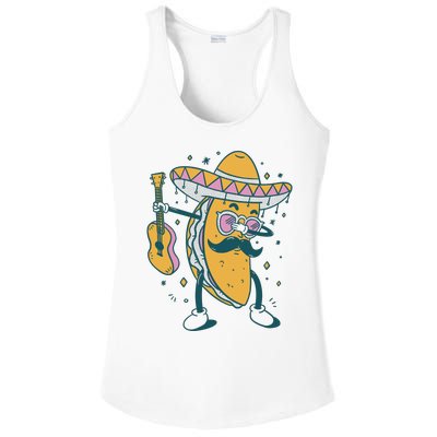 Dabbing Fiesta Taco Ladies PosiCharge Competitor Racerback Tank