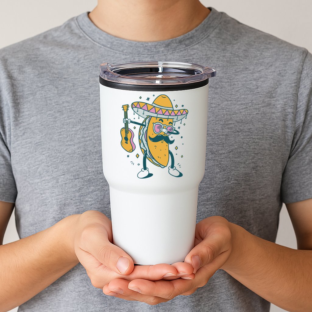 Dabbing Fiesta Taco Tumbler