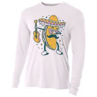 Dabbing Fiesta Taco Cooling Performance Long Sleeve Crew