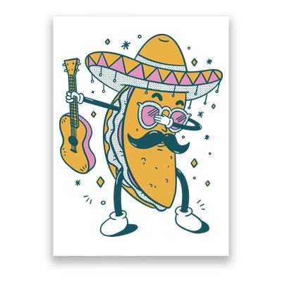 Dabbing Fiesta Taco Poster