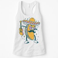 Dabbing Fiesta Taco Womens Tank Top