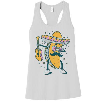 Dabbing Fiesta Taco Women's Racerback Tank