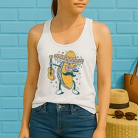 Dabbing Fiesta Taco Womens Tank Top
