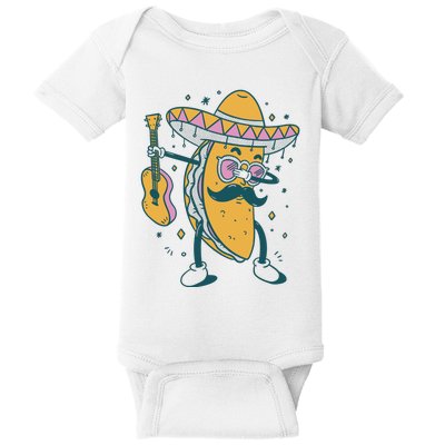 Dabbing Fiesta Taco Baby Bodysuit