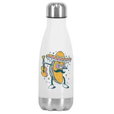 Dabbing Fiesta Taco Stainless Steel Insulated Water Bottle