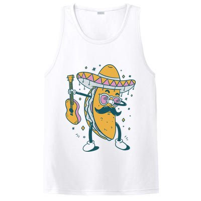 Dabbing Fiesta Taco PosiCharge Competitor Tank