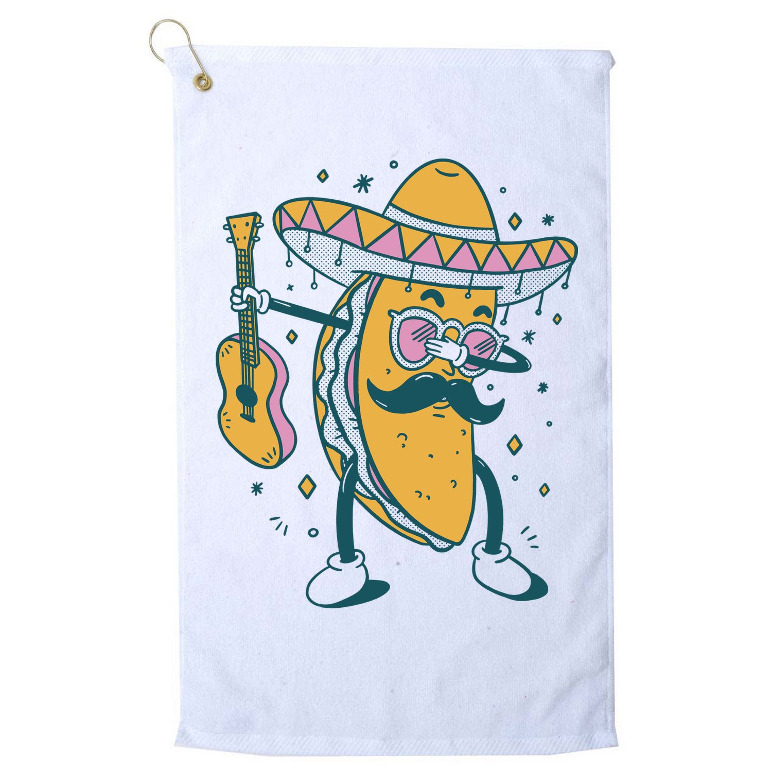 Dabbing Fiesta Taco Golf Towel