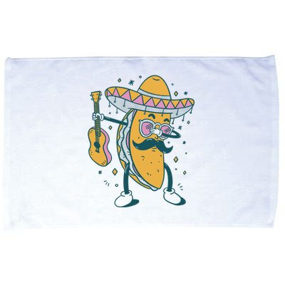 Dabbing Fiesta Taco Microfiber Hand Towel