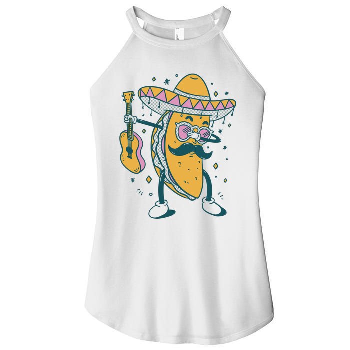 Dabbing Fiesta Taco Women's Perfect Tri Rocker Tank