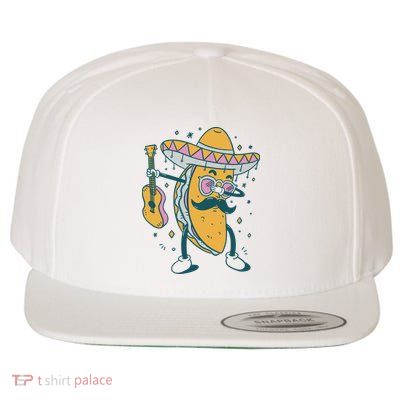 Dabbing Fiesta Taco Wool Snapback Cap
