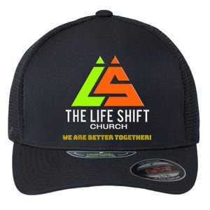 Design For The Life Shift Church Church Logo Design 2 Flexfit Unipanel Trucker Cap