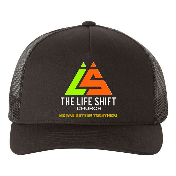 Design For The Life Shift Church Church Logo Design 2 Yupoong Adult 5-Panel Trucker Hat