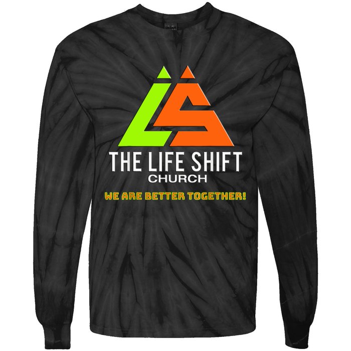 Design For The Life Shift Church Church Logo Design 2 Tie-Dye Long Sleeve Shirt