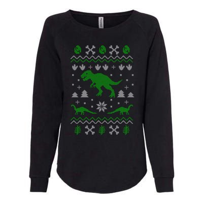 Dinosaur Funny T Rex Ugly Christmas Cool Gift Womens California Wash Sweatshirt