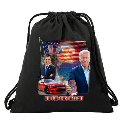 Die For This Hellcat Biden Drawstring Bag