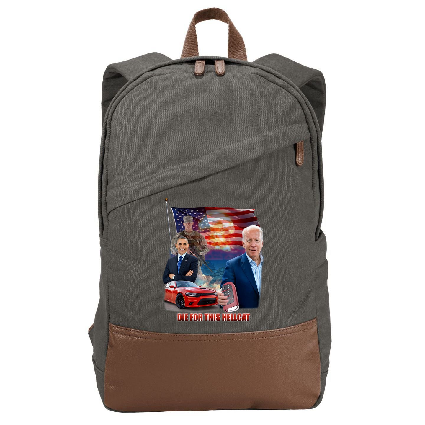 Die For This Hellcat Biden Cotton Canvas Backpack