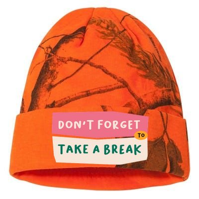 Dont Forget To Take A Break Work Kati Licensed 12" Camo Beanie