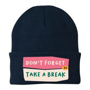 Dont Forget To Take A Break Work Knit Cap Winter Beanie