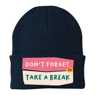 Dont Forget To Take A Break Work Knit Cap Winter Beanie