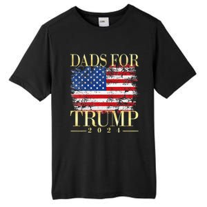 Dads For Trump 2024 Fathers Day Gift Pro Donald Trump Usa Tall Fusion ChromaSoft Performance T-Shirt