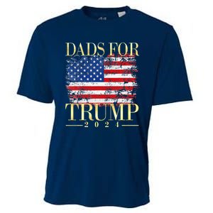 Dads For Trump 2024 Fathers Day Gift Pro Donald Trump Usa Cooling Performance Crew T-Shirt