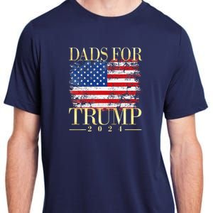 Dads For Trump 2024 Fathers Day Gift Pro Donald Trump Usa Adult ChromaSoft Performance T-Shirt