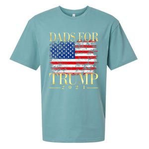 Dads For Trump 2024 Fathers Day Gift Pro Donald Trump Usa Sueded Cloud Jersey T-Shirt