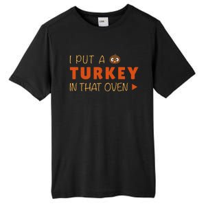 Dad Funny Turkey Thanksgiving Pregnancy Announcement Tall Fusion ChromaSoft Performance T-Shirt