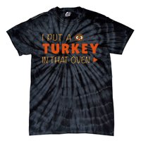 Dad Funny Turkey Thanksgiving Pregnancy Announcement Tie-Dye T-Shirt