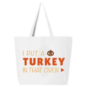 Dad Funny Turkey Thanksgiving Pregnancy Announcement 25L Jumbo Tote