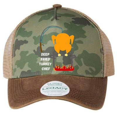 Deep Fried Turkey Chef! Funny Thanksgiving Meal! Funny Fun Legacy Tie Dye Trucker Hat