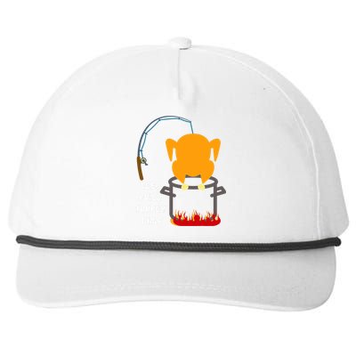 Deep Fried Turkey Chef! Funny Thanksgiving Meal! Funny Fun Snapback Five-Panel Rope Hat