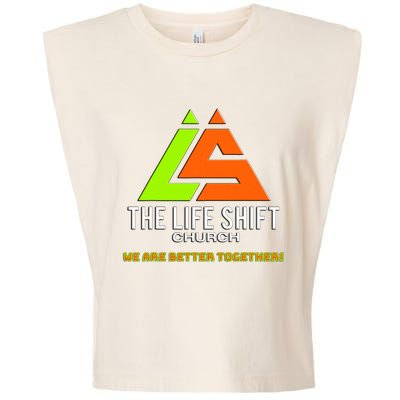 Design For The Life Shift Church Church Logo Design 2 Garment-Dyed Women's Muscle Tee