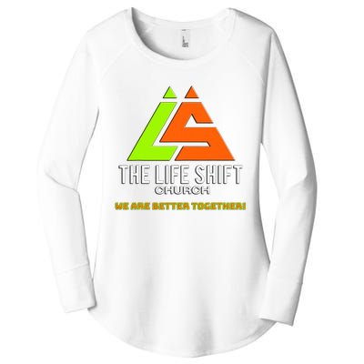 Design For The Life Shift Church Church Logo Design 2 Women's Perfect Tri Tunic Long Sleeve Shirt